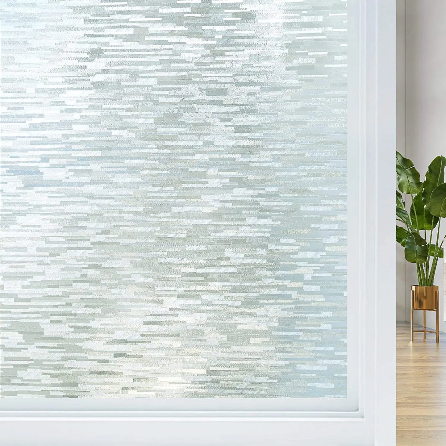 Frostad fönsterfilm linjär design – insynsskydd, från 279 kr